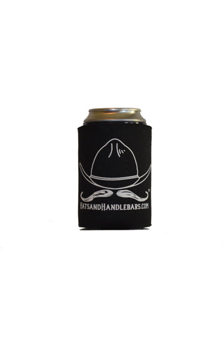 The Original Hats and Handlebars Logo Can Cooler
