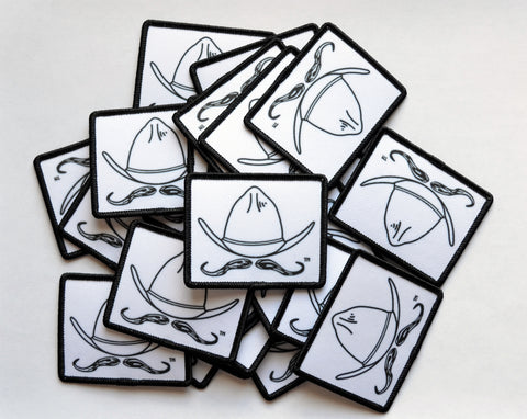 Hats and Handlebars Printed Logo Patch | Merrowed Edge