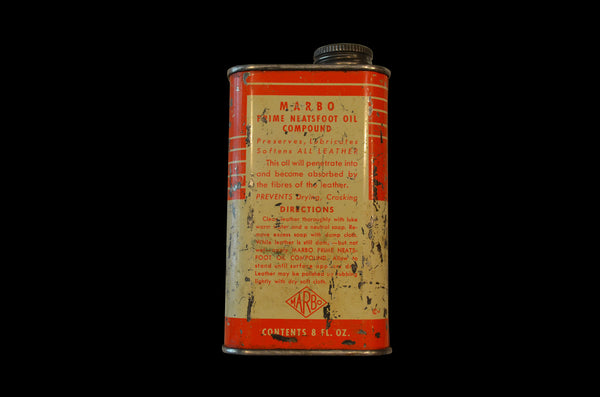 Vintage Marbo Neatsfoot Oil Can