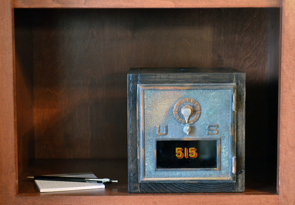 1906 Vintage Post Office Box Bank